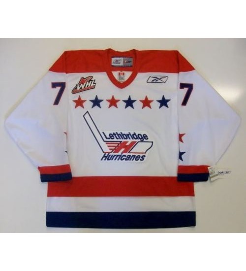 Custom WHL Lethbridge Hurricanes Brent Seabrook Home Hockey Jersey White